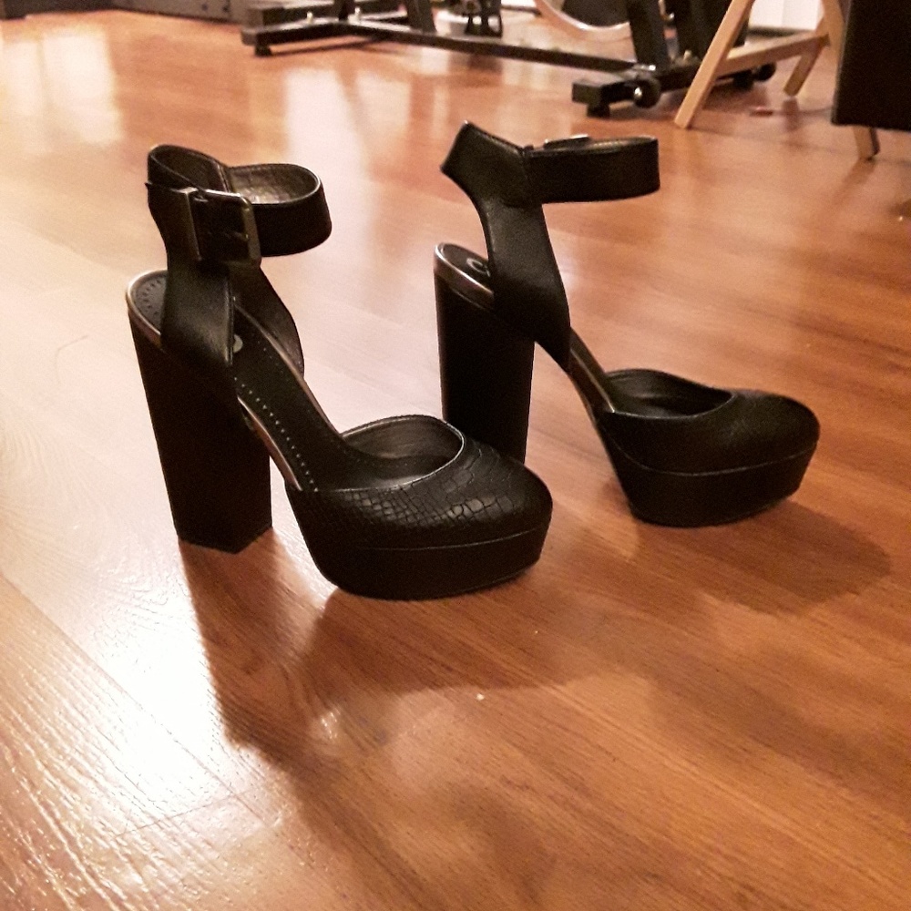New platform wedge heels, so cute!!